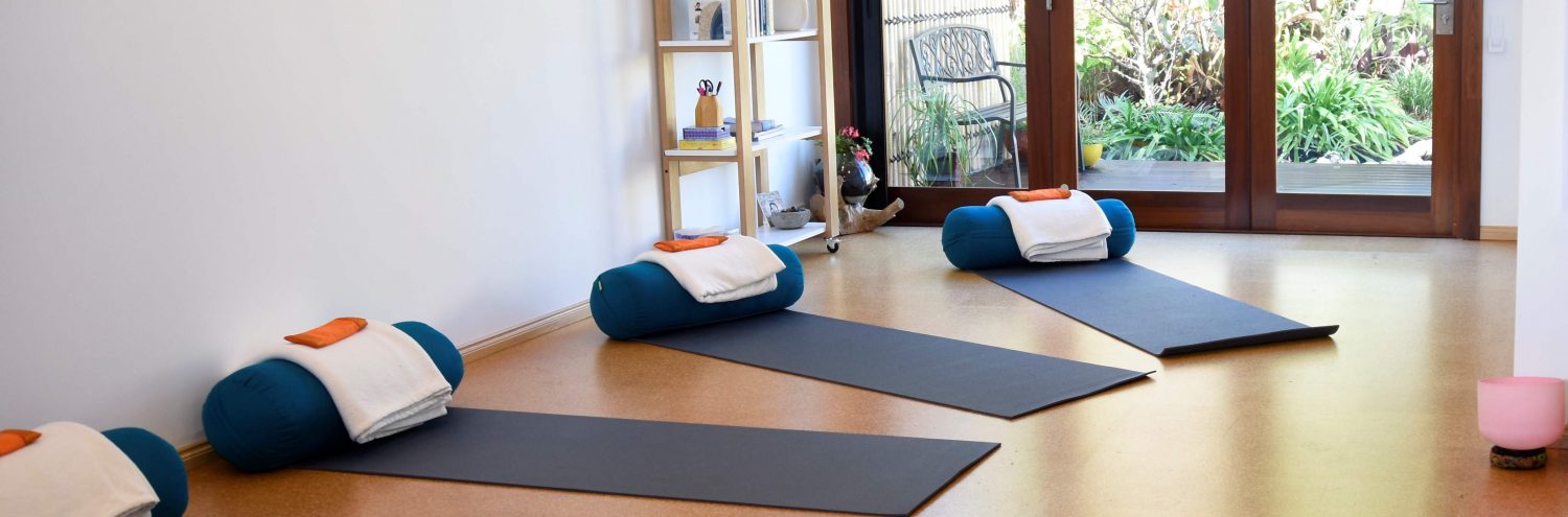 Photo of yoga mats in studio