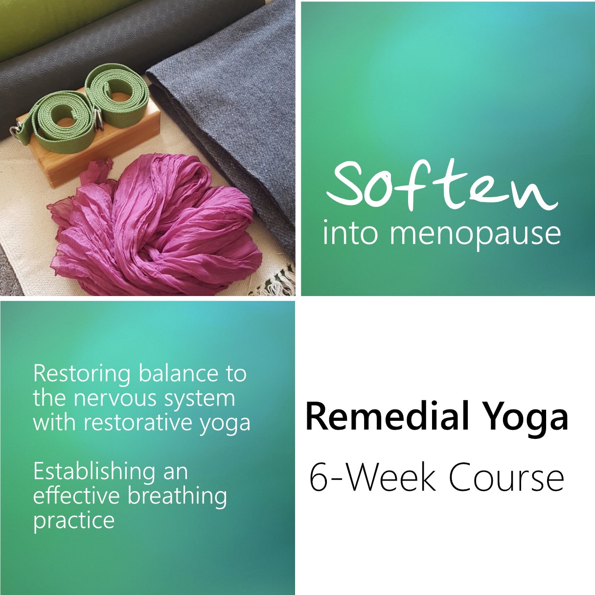 Soften Into Menopause Remedial Yoga course